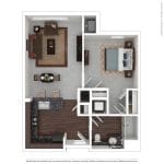 1 bedroom | 1 bath 579 square feet | $1,250-$1,349